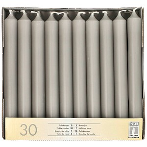 4002911848166 - 30 Kerzen grau