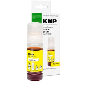 KMP  gelb Tintenflasche kompatibel zu Canon GI53Y