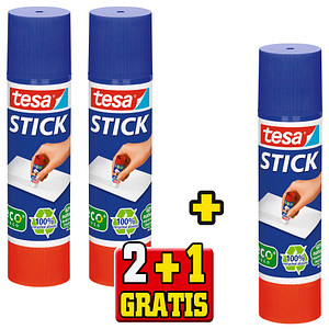 2 + 1 GRATIS: 2 tesa STICK Klebestifte 20,0 g + GRATIS 1 St.