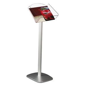 8698473460487 - Prospektständer silber DIN A4  8698473460487 update displays