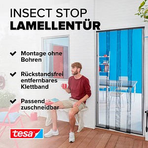 4042448163417 - tesa STANDARD 55198-00000-00 Tür-Fliegengitter (B x H) 950 mm x 2200 mm Weiß 1 St