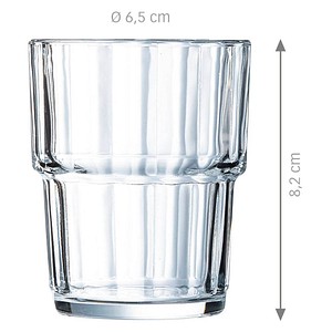 ARCOROC Trinkgläser Norvege FB16 160,0 ml, 6 St.