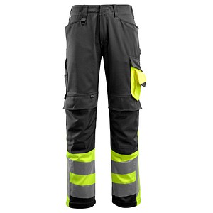 5711074293780 - unisex Warnschutzhose Leeds schwarz gelb Größe 114