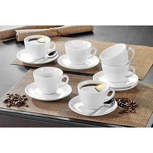 Esmeyer Kaffeetassen Set Weiss 12 Teilig Gunstig Online Kaufen Office Discount