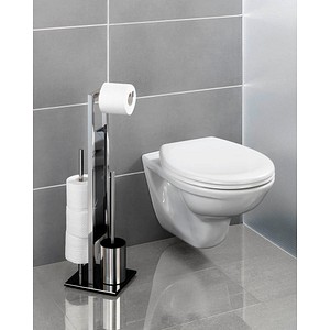 4008838462263 - WC-Garnitur 3in1 silber schwarz Metall