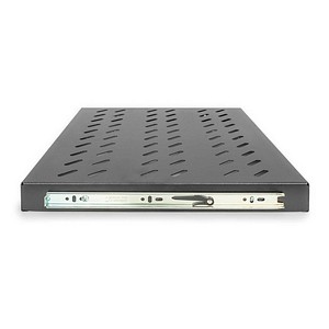 4016032149446 - DN-19 TRAY-2-600-SW 19 Zoll Netzwerkschrank-Geräteboden 1 HE Ausziehbar Geeignet für Schranktiefe 600 mm Schwarz