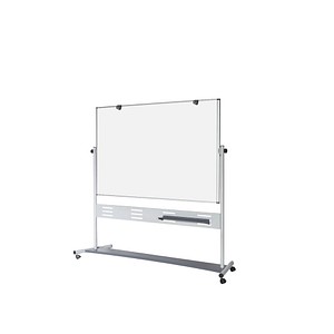 5603750106555 - Stativdrehtafel Whiteboard EVOLUTION QR5204GR 130x203x60cm (BxHxT) emailliert Aluminiumrahmen 5603750106555 Bi-Office