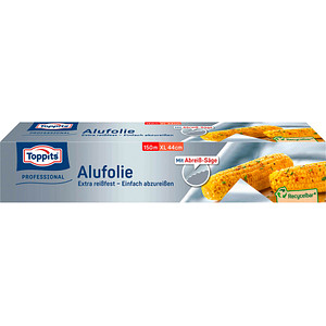 4008871200310 - Toppits ® Großrolle Alufolie im Spenderkarton Extrabreit 44 cm Länge 150 m 1 Packung = 1 Rolle Aluminiumfolie 4008871200310 - Toppits ® Großrolle Alufolie im Spenderkarton Extrabreit 44 cm Länge 150 m 1 Packung = 1 Rolle Aluminiumfolie