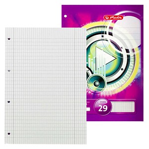 herlitz Schulheft x.book Lineatur 29 rautiert DIN A4 mit Randlinie (innen und außen), 50 Blatt, 1 St.