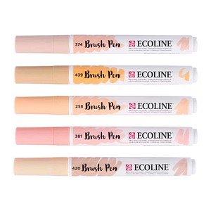 Talens ECOLINE® Brush-Pens rosa, 5 St.