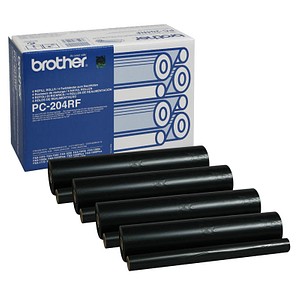 brother PC-204RF schwarz Thermo-Druckfolie 4 Rollen brother PC-204RF schwarz Thermo-Druckfolie 4 Rollen