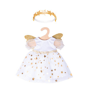 4001949021527 - Puppen-Kleid SCHUTZENGEL (35-45 cm) mit Sternen-Haarband