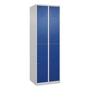 4067521372128 - Spind Classic Plus lichtgrau enzianblau 080300-20-S10055 4 Schließfächer 600 x 500 x 1850 cm 4067521372128 C+P-Möbel 4067521372128 - Spind Classic Plus lichtgrau enzianblau 080300-20-S10055 4 Schließfächer 600 x 500 x 1850 cm 4067521372128 C+P-Möbel