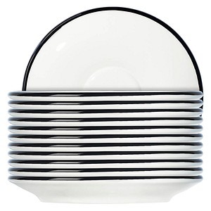 8680502090963 - 12 Untertassen Espresso Modest Black Lona weiß 120 cm 8680502090963 12 Stück