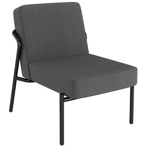 3660141963823 - Sessel meet® by Paperflow MEDSO Klassik S gepolstert Sitzfläche austauschbar B 580 x T 743 x H 736 mm Stoff und Stahl anthrazit mattschwarz 3660141963823 - Sessel meet® by Paperflow MEDSO Klassik S gepolstert Sitzfläche austauschbar B 580 x T 743 x H 736 mm Stoff und Stahl anthrazit mattschwarz