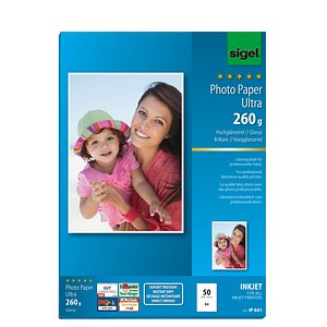 4004360994883 - Fotopapier Ultra IP 641 A4 für Inkjet 260g superweiß hochglänzend einseitig bedruckbar 4004360994883 50 Blatt