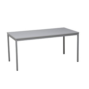 4260090177136 - Mehrzwecktisch grau rechteckig Vierkantrohr grau 1600 x 600 x 750 cm