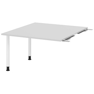 4032062316689 - HAMMERBACHER Verbindungsplatte höhenverstellbar KT12C lichtgrau weiß rechteckig 1200 x 1300 x 720 - 740 cm 4032062316689 - HAMMERBACHER Verbindungsplatte höhenverstellbar KT12C lichtgrau weiß rechteckig 1200 x 1300 x 720 - 740 cm