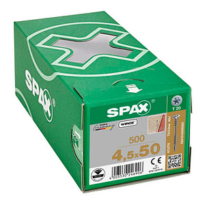 SPAX® Verlegeschrauben T20 Senkkopf WIROX 4,5 mm x 50 mm, 500 St.