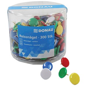 9004546394600 - Reißnägel - Ø 10 mm sortiert Dose 9004546394600 DONAU 300 Stück