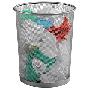 Zeller Meshline Papierkorbe Alu Gunstig Online Kaufen Office Discount