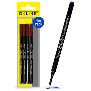 4014421700957 - 4 ONLINE Rollerball-Minen Gelschreiberminen blau 4014421700957 4 Stück 4014421700957 - 4 ONLINE Rollerball-Minen Gelschreiberminen blau 4014421700957 4 Stück