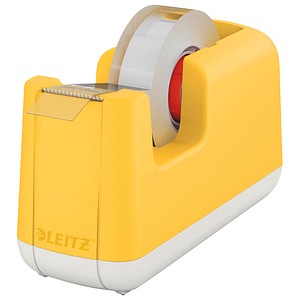 4002432124930 - Leitz® Tischabroller für Klebefilm Cosy für Rollen mit L 33 m x B 19 mm Füße inkl Klebefilmrolle Kunststoff gelb