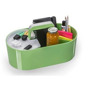 4012473120037 - Toolbox Loft tragbar mit 4 Fächern herausnehmbare Ablageschale B 330 x T 179 x H 175 mm Kunststoff limonengrün 4012473120037 - Toolbox Loft tragbar mit 4 Fächern herausnehmbare Ablageschale B 330 x T 179 x H 175 mm Kunststoff limonengrün