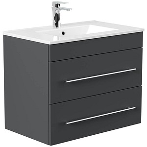 4251982673706 - POSSEIK Waschbecken mit Unterschrank ARTEMIS 750 grafit 615 x 465 x 556 cm