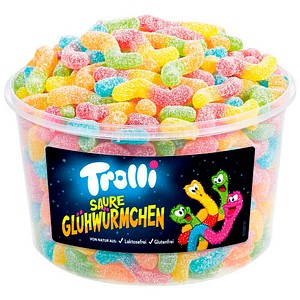 Trolli SAURE GLÜHWÜRMCHEN Fruchtgummi, 150 St.