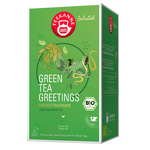 9001475084633 - Bio Luxury Cup Green Tea Greetings Bio-Tee 25 Portionen 9001475084633 TEEKANNE 109 Gramm