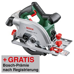 4053423234572 - AKTION UniversalCirc 18V-53 Akku-Handkreissäge 180 V ohne Akku mit Prämie nach Registrierung 4053423234572 - AKTION UniversalCirc 18V-53 Akku-Handkreissäge 180 V ohne Akku mit Prämie nach Registrierung