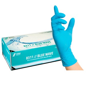 4059904035515 - Nitras Medical - nitras Einmalhandschuhe BlueWave 8311 100 Stück - Einweghandschuhe puderfrei unsteril perfekt in einer Box zum Dosieren - Größe9 4059904035515 - Nitras Medical - nitras Einmalhandschuhe BlueWave 8311 100 Stück - Einweghandschuhe puderfrei unsteril perfekt in einer Box zum Dosieren - Größe9