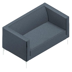 8056457075360 - 2-Sitzer Sofa Arte grau weiß Stoff