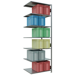 4004514281692 - Schulte Lagertechnik Fachbodenregal-Stecksystem MULTIplus 150 Anbauregal Längenriegel 3000x1000x800 mm 7 Böden verzinkt 4004514281692 - Schulte Lagertechnik Fachbodenregal-Stecksystem MULTIplus 150 Anbauregal Längenriegel 3000x1000x800 mm 7 Böden verzinkt