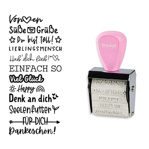 9010035982067 - Stempelset Nette Bottschaften rosa 9010035982067 TRODAT 9010035982067 - Stempelset Nette Bottschaften rosa 9010035982067 TRODAT