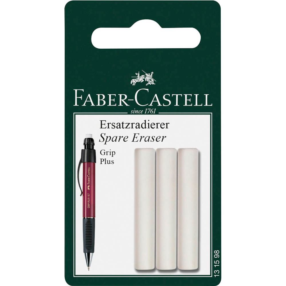 3 FABER-CASTELL Radiergummis für Bleistifte | office discount