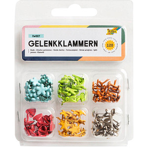 4001868032314 - 120 folia Musterbeutelklammern Mini-Brads Sweet 7 mm 6 Motive 4001868032314 folia 120 Stück 4001868032314 - 120 folia Musterbeutelklammern Mini-Brads Sweet 7 mm 6 Motive 4001868032314 folia 120 Stück