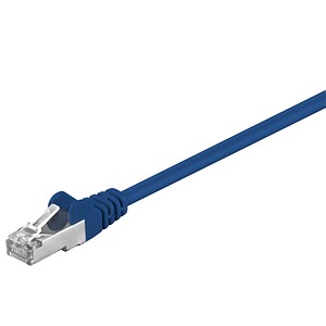 goobay RJ-45 Netzwerkkabel 0,5 m blau bis zu 1,00 Gbit/Sek. bis zu 100 MHz