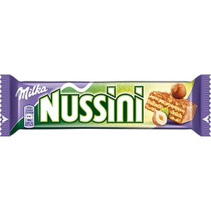 7622210697561 - Schokoriegel Milka Nussini Milch Haselnuss-Waffelschnitte mit Alpenmilchschokolade 35 x 315 g