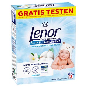 Lenor SENSITIV Waschmittel Pulver, 0,9 kg