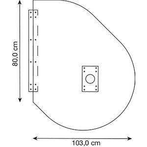 4032062312339 - Anbautisch höhenverstellbar Orbis lichtgrau silber Tropfenform 1030 x 800 x 680 - 760 cm 4032062312339 - Anbautisch höhenverstellbar Orbis lichtgrau silber Tropfenform 1030 x 800 x 680 - 760 cm