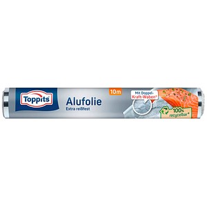 4008871201010 - Toppits ® Kraft-Alufolie in Papiereinschlag Normalbreit 30 cm Länge 10 m 1 Packung = 1 Rolle