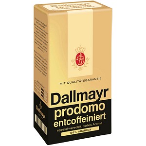 Dallmayr prodomo entcoffeiniert Kaffee, gemahlen Arabicabohnen 500,0 g