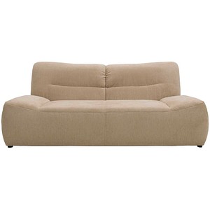 DOMO Collection 2-Sitzer Sofa Cesena beige schwarz Stoff 200,0 x 109,0 x 81,0 cm, 1 St.