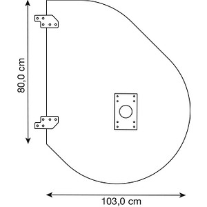 4032062312483 - Anbautisch höhenverstellbar Popular ahorn grau Tropfenform 1030 x 800 x 680 - 760 cm 4032062312483 - Anbautisch höhenverstellbar Popular ahorn grau Tropfenform 1030 x 800 x 680 - 760 cm