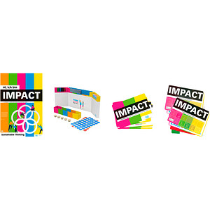 4057305069849 - Moderationszubehör IMPACT FLIP Starter Set DE 1x IMPACT FLIP-Papierblock 1x GECKO Workshopset 2x SDG-Kartenset (Sustainable Development Goals) 1x Moderationskartenset