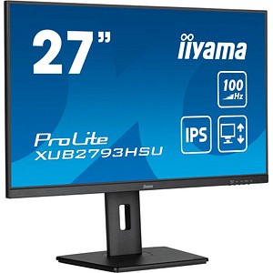4948570124619 - 686cm 27 (1920x1080) iiyama ProLite XUB2793HSU-B7 169 FHD IPS 1ms 100Hz HDMI DP Speaker Pivot Black 4948570124619 - 686cm 27 (1920x1080) iiyama ProLite XUB2793HSU-B7 169 FHD IPS 1ms 100Hz HDMI DP Speaker Pivot Black