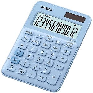 CASIO MS-20UC Tischrechner hellblau CASIO MS-20UC Tischrechner hellblau