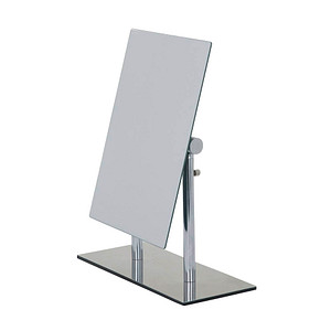 4008838365823 - Kosmetikspiegel WENKO Pinerolo Spiegel Gr B H T 23 cm x 27 cm x 10 cm grau (chromfarben) Kosmetikspiegel Spiegel